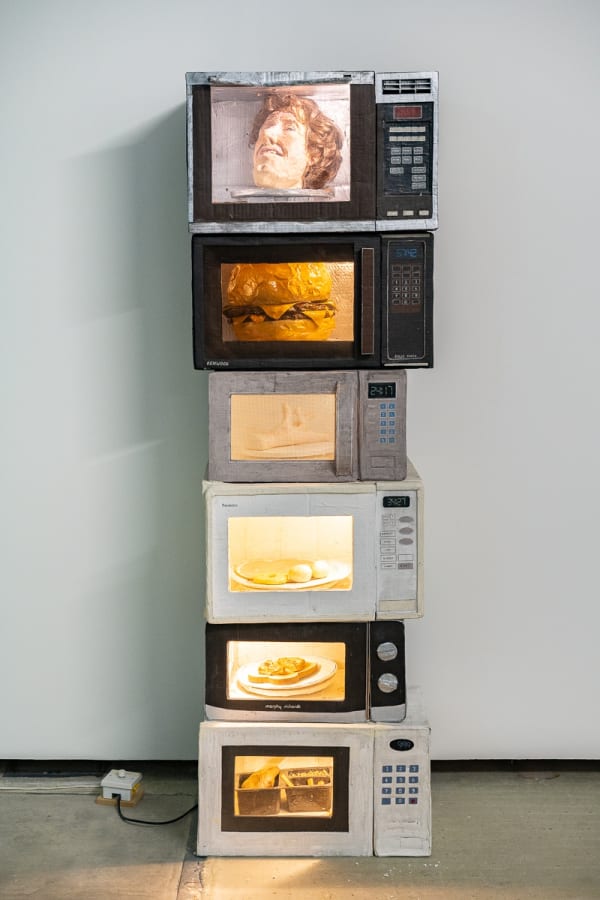 Dominic Watson Kipple #1: Bait and symbols of the passion (series), 2020 Papier-mache 40cm x 35cm x 30cm