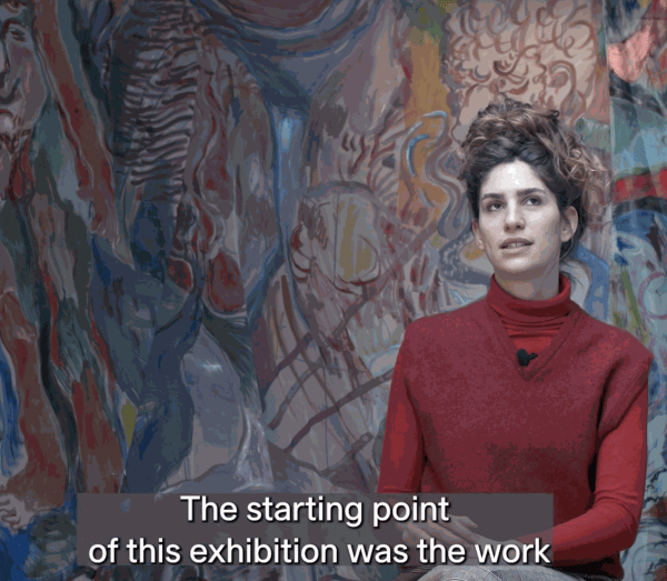 Still from Maya Weishoff in coversation with Kupfer, December 2022.