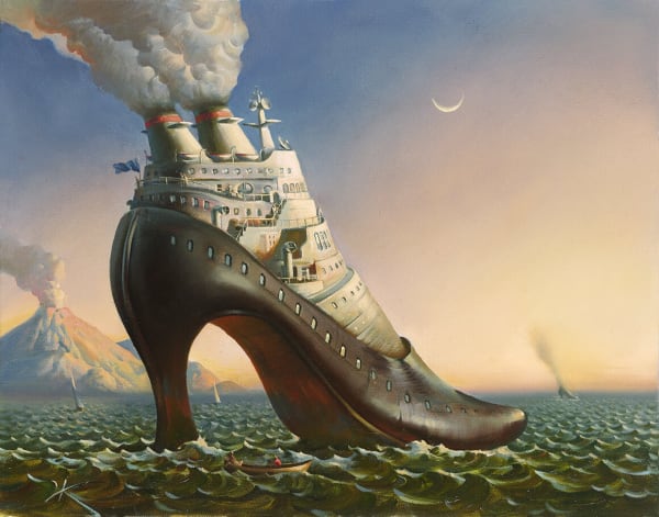 FULL STEAM AHEAD PRINT ON CANVAS 11 x 14 INCHES Signed and Numbered Limited Edition