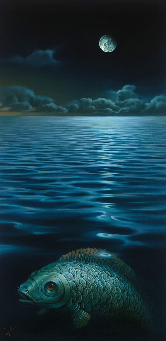 MOONLIGHT MYSTERY SUBLIMATION ON METAL 28 x 13.5 INCHES Signed and Numbered Limited Edition