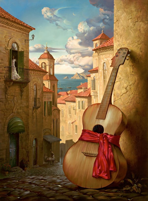 ROMANCE FOR JULIET PRINT ON CANVAS 32 x 23.5 INCHES Signed and Numbered Limited Edition