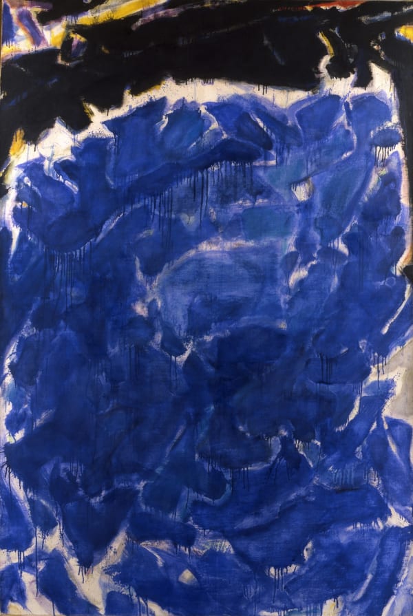 Sam Francis, Deep Blue and Black or Black Blue, 1955