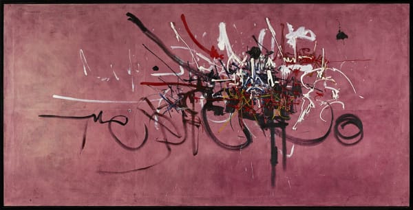 Georges Mathieu, Couronnement d’Etienne de Blois, Comte de Boulogne et Roi d’Angleterre, par Guillaume, Archevêque de Cantorbéry , 1956
