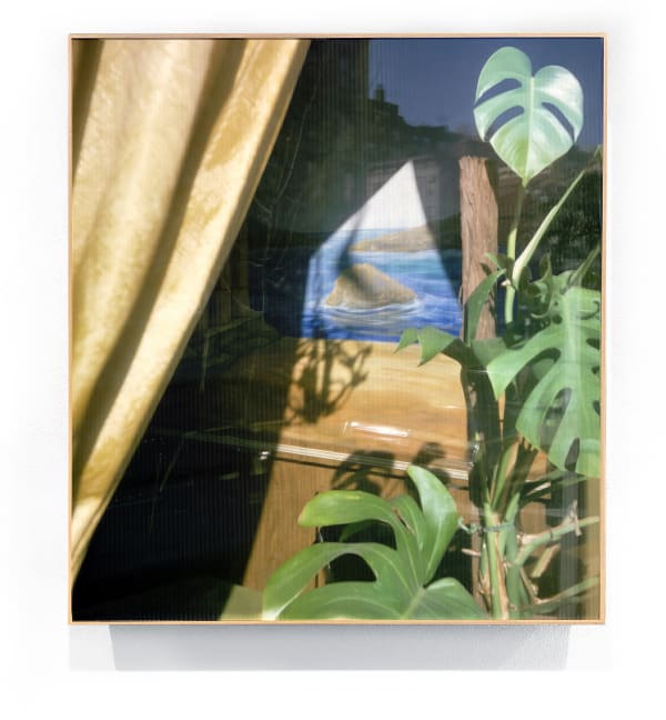 Queens, New York, 1974 [Restaurant], 2023 Archival pigment print, 3D lenticular lens, walnut frame 20-1/4 x 18-1/4 x 4 inches Edition of 5