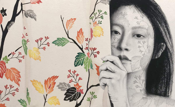 CHIHO HARAZAKI Ingrained - Kimono Wagara #4, 2024