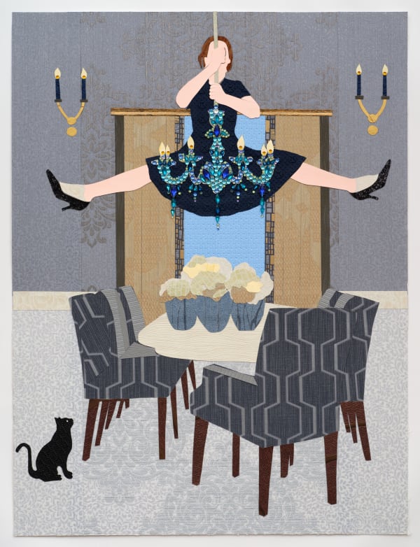 CINDY CRAIG Blue Chandelier, 2025