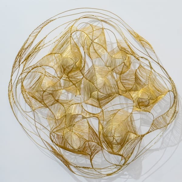 Kyong Boon Oh, Walk Slowly - Nest In Gold 1 , 2022