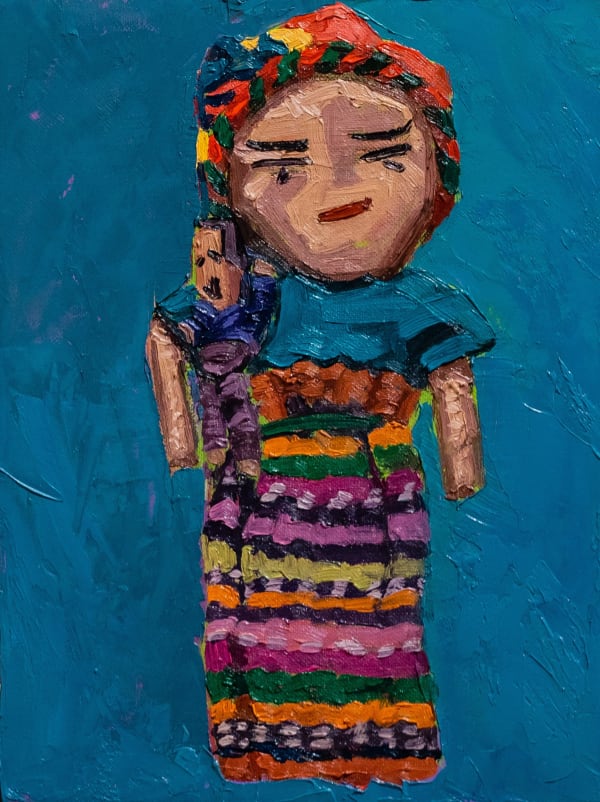 KIARA AILEEN MACHADO MUÑEQUITAS (PHTHALO TURQUOISE), 2021