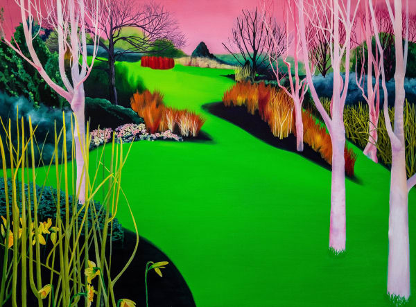 Deena Capparelli, They Rose Sharply into a Pink Hard and Cloudless Sky, 2020