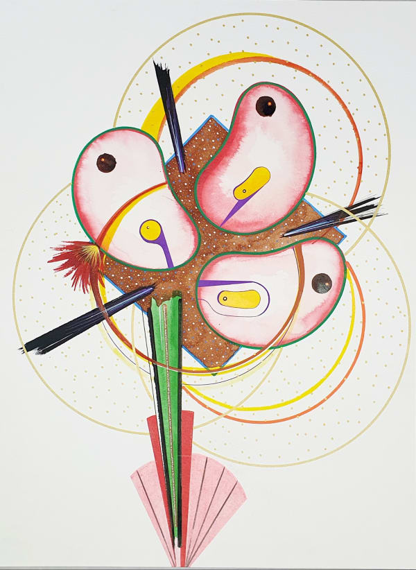 Bérénice Mayaux, 2019 Ink and Acrylic on paper 56 x 42 cm