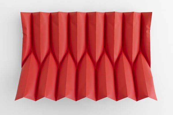 Shaikha Al Mazrou Accordion Structure, 2022 Wet coated steel 100 x 120 x 20 cm 39 3/8 x 47 1/4 x 7 7/8 in