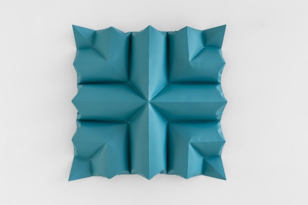 Shaikha Al Mazrou Folded Motif, 2022 Wet coated steel 100 x 100 x 15 cm 39 3/8 x 39 3/8 x 5 7/8 in