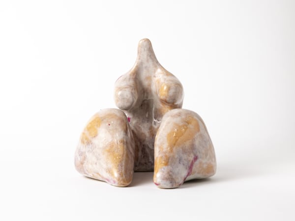 Figure, 2019-2024, Variation 3, Glazed stoneware, 26 x 26 x 24.5 cm.
