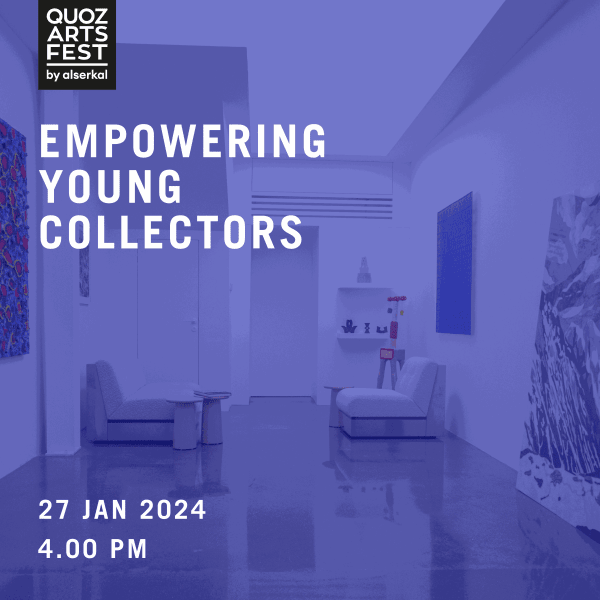 TALK | EMPOWERING YOUNG COLLECTORS , Conversation between gallery founder Asmaa Al-Shabibi and collector Andreina Perez-Cisneros