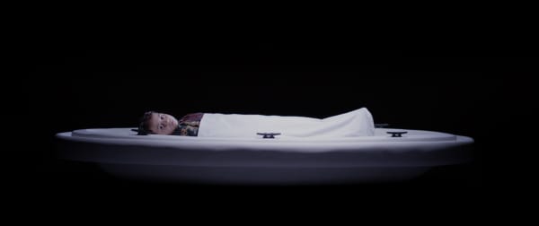 Larissa Sansour . In the Future They Ate From the Finest Porcelain (Still) . 2015