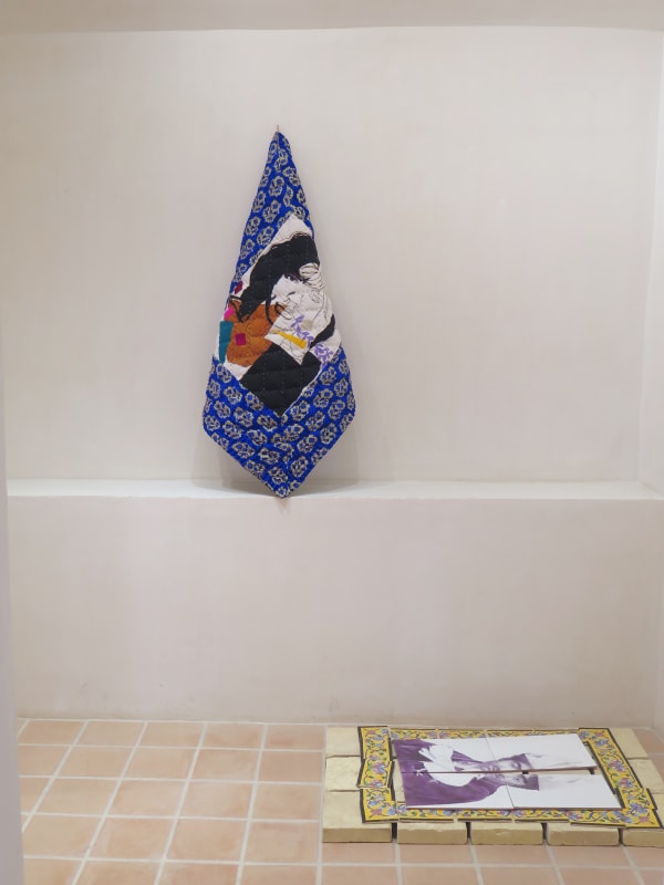 Installation view of Ahrarnia's exhibition at the Manouchehri Merchant House, Kashan