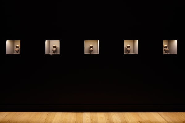 Installation view of 'Archaeology in Absentia' at the Mosaic Rooms, London