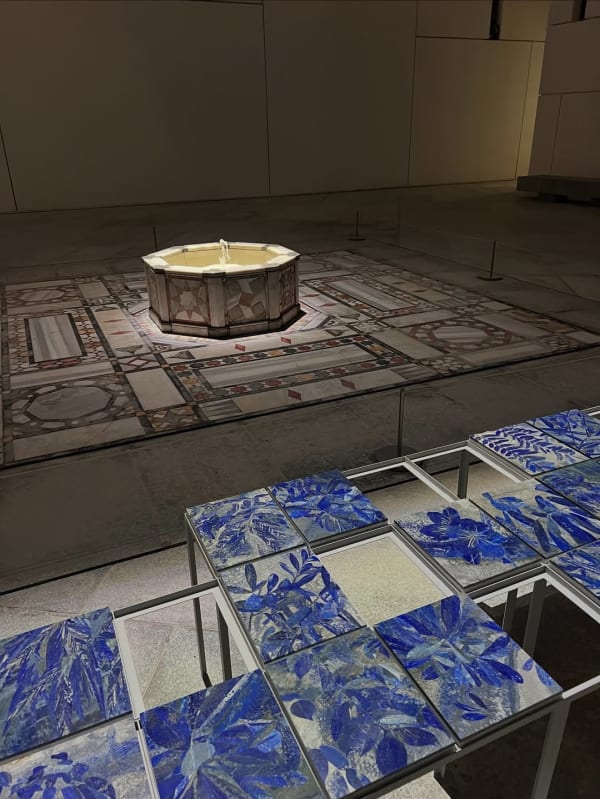 Installation Image of 'Tree Studies' by Hamra Abbas on view at Louvre, Abu Dhabi.