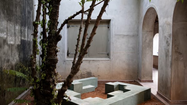 Dima Srouji, 'Foundations' (2025) on view at Ishara House as part of the the Kochi-Muziris Biennale. Image courtesy of the artist.