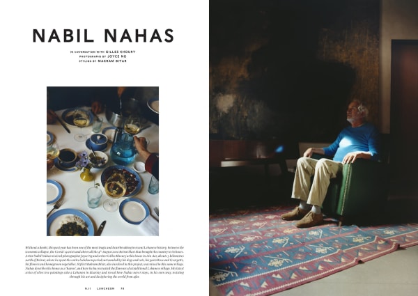Nabil Nahas in conversation with Gilles Khoury for Luncheon Magazine