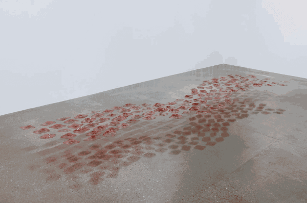 Installation Shot of "The Red River" 2023, Photo by Anna Shtraus, courtesy of Lawrie Shabibi and the artist