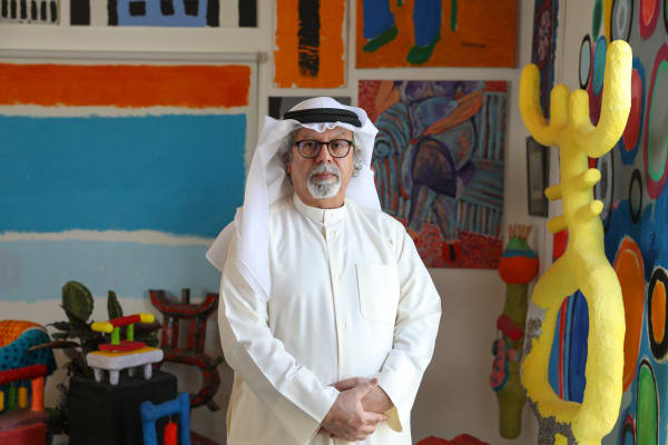 Mohamed Ahmed Ibrahim is renowned for his abstract and organic sculptures. Photo: Augustine Paredes