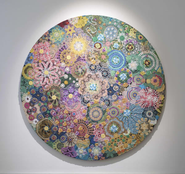 Zak Ové Ancestral Garden, 2019 Crochet doilies Diameter 190 cm Diameter 74 3/4 in