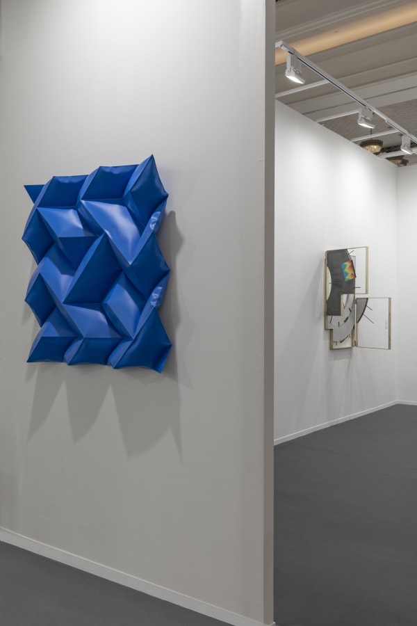 Installation view, Mandy El-Sayegh: ‘A rose is a rose is a rose is a rose’, curated by Sara Raza, 22 February – 4 April 2024, Dubai. Photo by Ismail Noor of Seeing Things. Courtesy of the artist and Lawrie Shabibi.