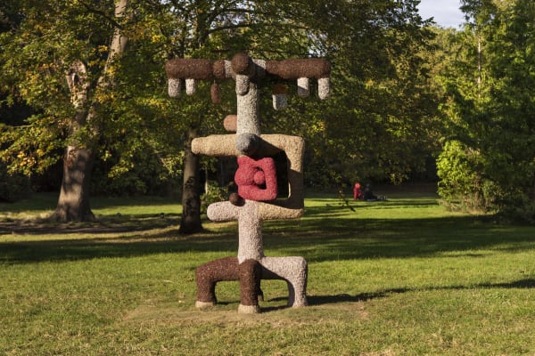 Mohamed Ahmed Ibrahim, The Ghaf Tree, 2024, Fiberglass and resin on polystyrene over steel armature.