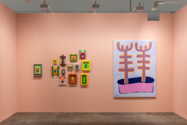 Installation view of Lawrie Shabibi at Art Basel Hong Kong 2025. Booth 3C16, 'Kabinette' sector. Photography by Samson Wong. Courtesy...