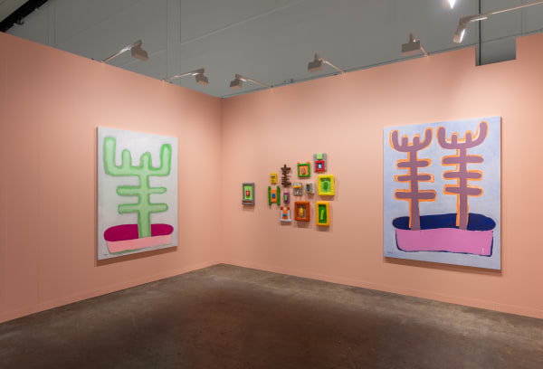 Installation view of Lawrie Shabibi at Art Basel Hong Kong 2025. Booth 3C16, 'Kabinette' sector. Photography by Samson Wong. Courtesy...