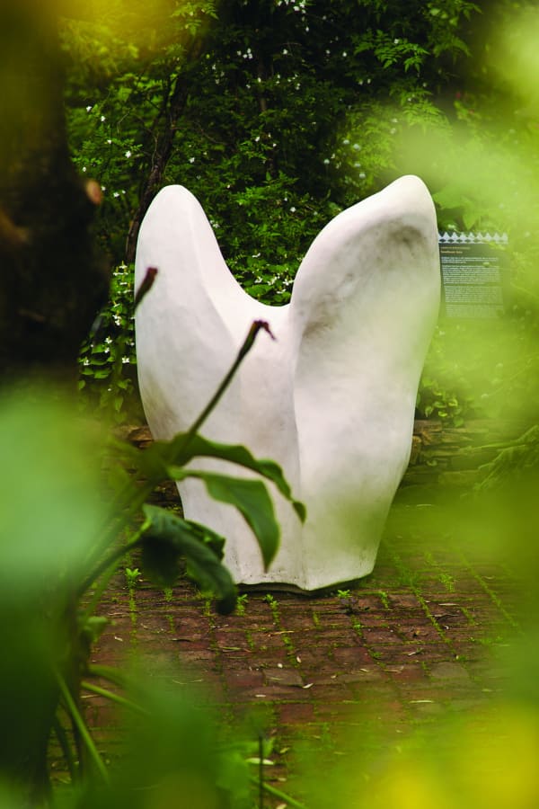 Rand Abdul Jabbar, Act II: The Climbing Vine, from the series Every Act of Recognition Alters What Survives , 2021 Fibreglass, polyester resin and dolomite marble filler, dimensions variable. Courtesy of the artist.