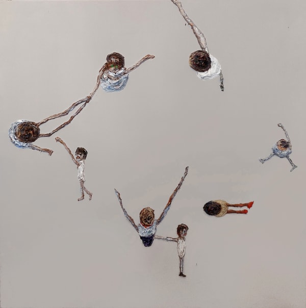 Clemens Krauss Fabric 120 X 120 Cm Oil On Canvas 2023