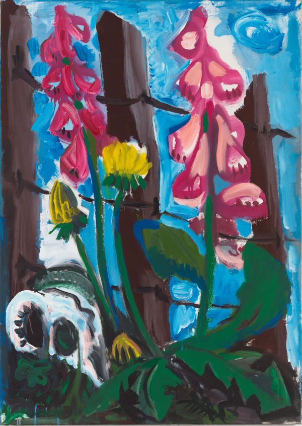 Karl Horst H Dicke Am Zaum 1987 Polyester Resin On Canvas 120 X 85 Cm