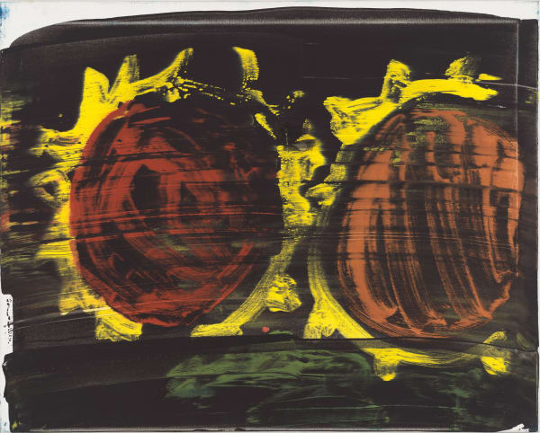 Karl Horst H Dicke Sonnenblumen 1992 Polyester Resin On Canvas 80 X 100 Cm