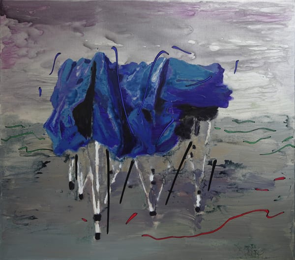 李易纹, 波动, 布面丙烯 Li Yiwen, Wave Motion, Acrylic on canvas 150×170cm 2018