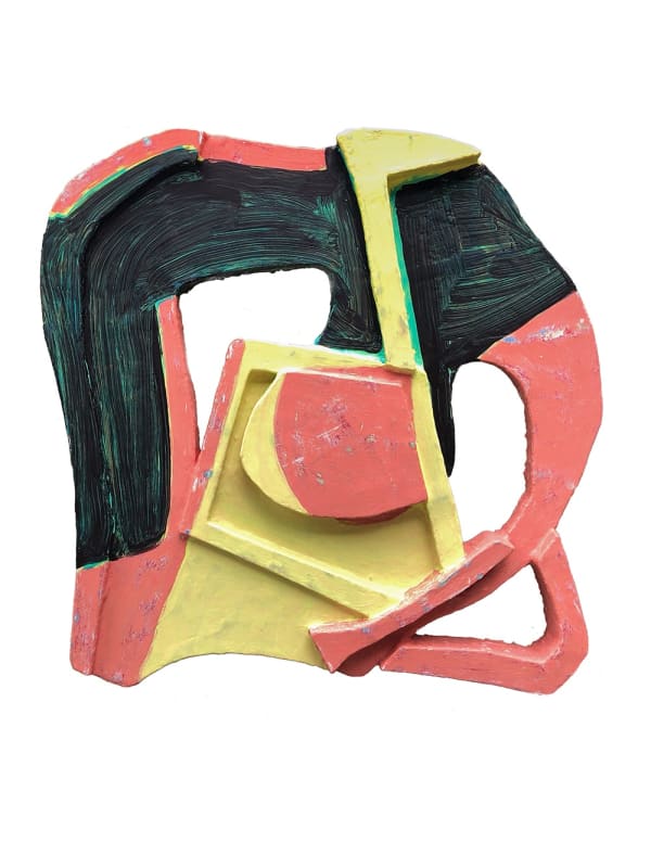 闫博, 无题, 综合材料亚麻布木板 Yan Bo, Untitled,2019,5, Mixed Media on Linen Board 122x122cm 2019