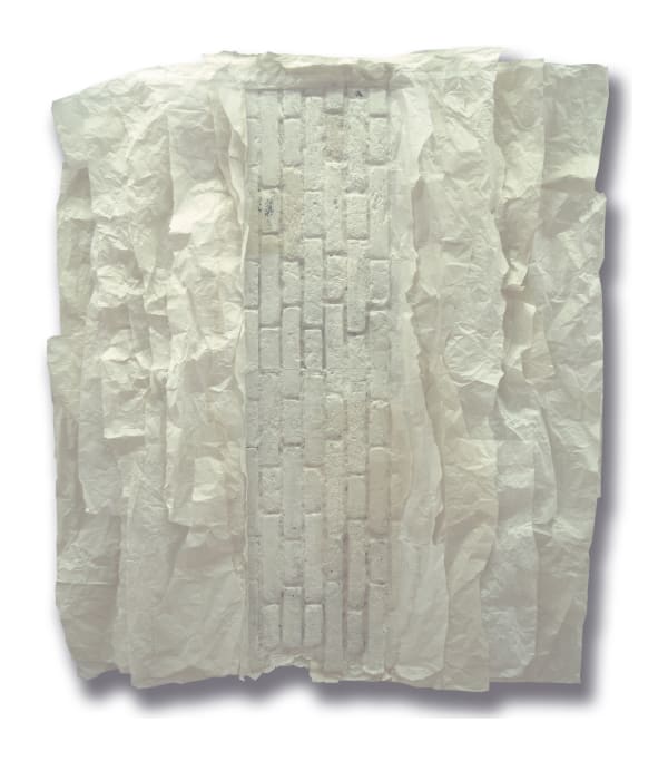 纪念碑 #1，2007 宣纸, 蜡, 树脂 193 x 170 cm