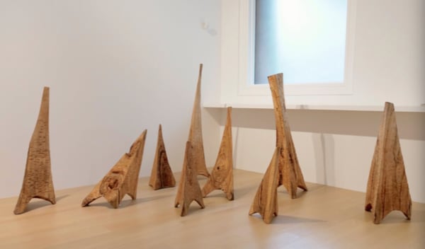 Shiau Jon Jen, Imbalanced Equilibrium Series No. 9, Camphor Wood, 400 x 300 x 146 cm, 2019