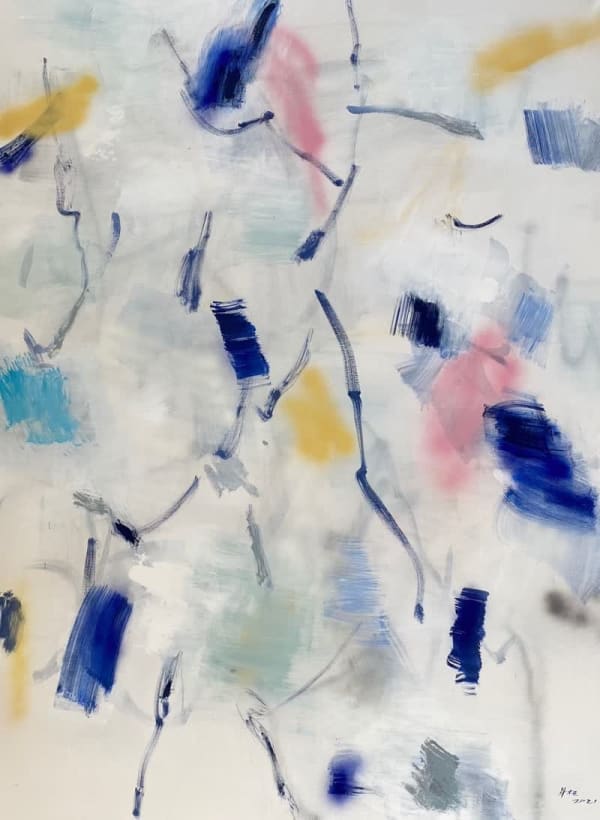 Mou Huan, Untitled, Acrylic on Canvas, 200 x 150 cm, 2021