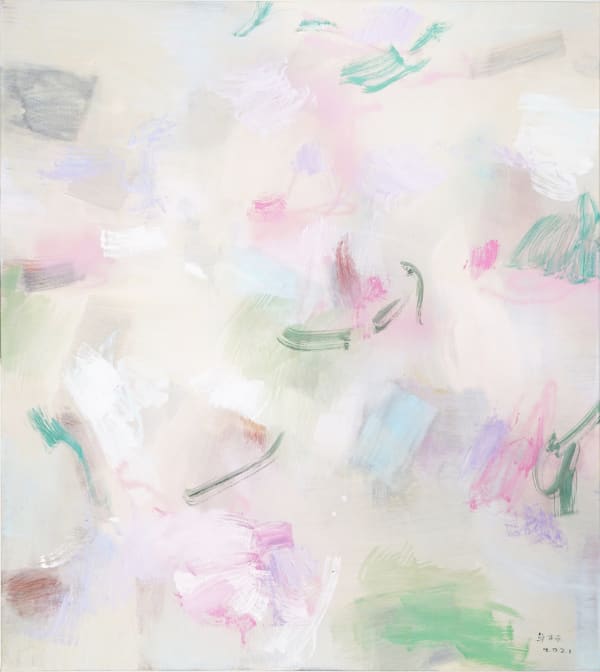 Mou Huan, Begonia, Acrylic on Canvas, 135 x 125 cm, 2021