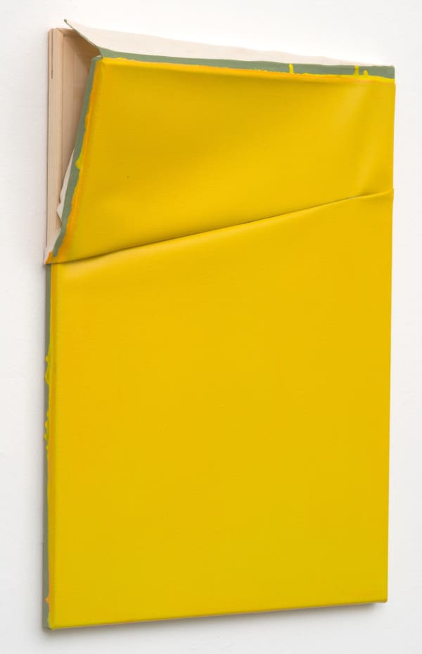 Franziska Reinbothe, Untitled, 2020, 63 × 48cm / 24 3/4 × 18 7/8in, Acrylic on canvas, yarn