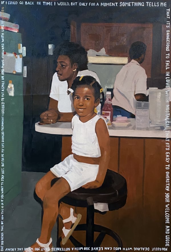 Riley Holloway, The Day I Put A Smile On, 2021, 121 × 80 cm / 47 5/8 × 31 1/2 in, Oil on canvas