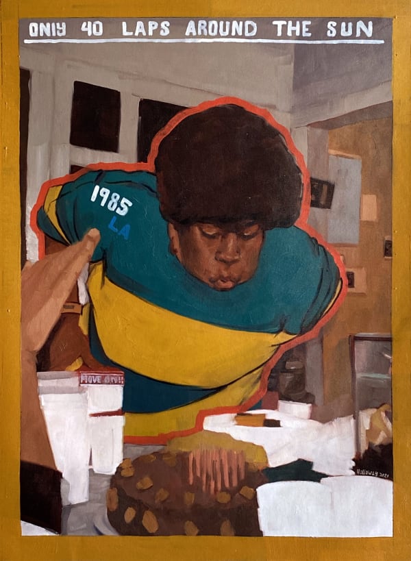 Riley Holloway, 40 Laps Around the Sun, 2021, 86 × 60.5 cm / 33 7/8 × 23 7/8 in, Oil on canvas