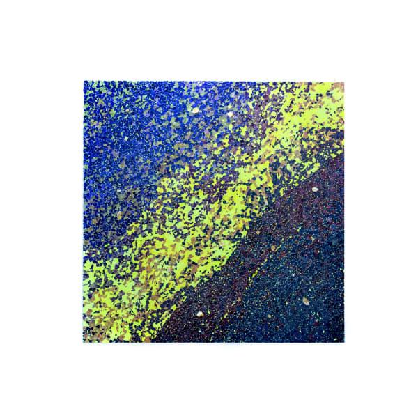 Alteronce Gumby, Kobe, 2021, 183 × 183 cm / 72 1,8 × 72 1,8 in, Tempered glass on panel