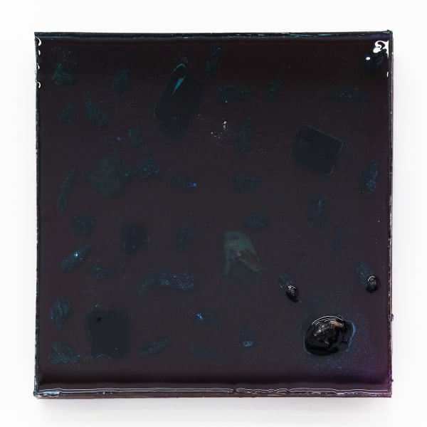 Alteronce Gumby, They better be ready , 2022, 30.5 × 30.5 cm / 12 × 12 in, Resin and gemstones on panel