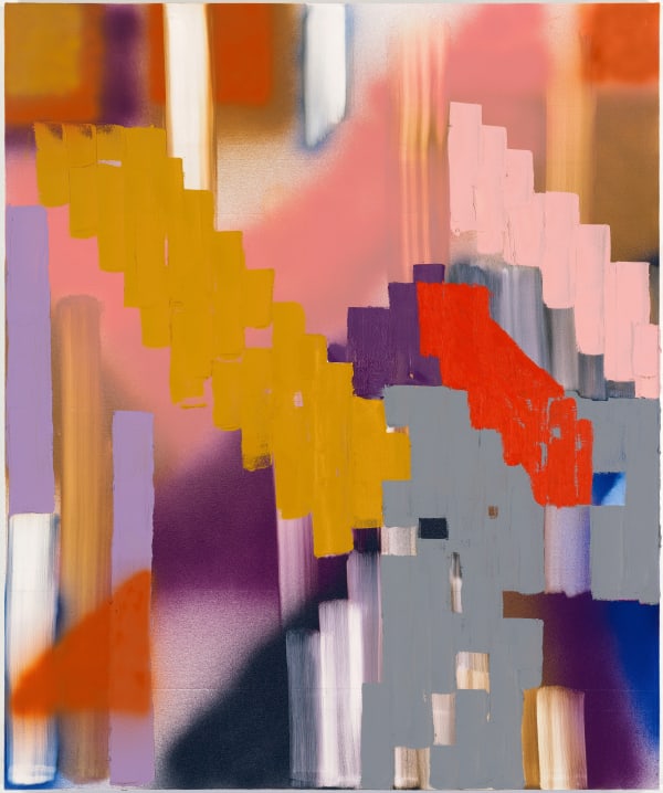 Keltie Ferris, flaSHpoint, 2017, 182 × 152.4 cm / 71 5/8 × 60 in, Oil and acrylic on canvas