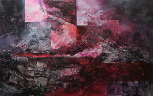 JC Jacinto, A Scene Asks in Return, 2022, 121.92 × 182.88 cm / 48 × 72 in, Acrylic on canvas