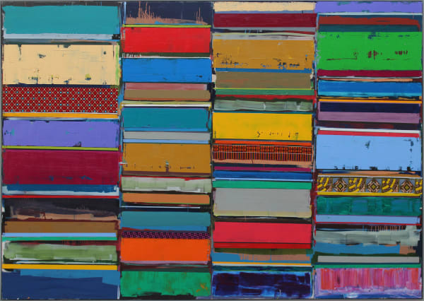 Kunbi Tegene Heart Of Flesche 240 X 340 Cm Oil And Textile On Canvas Cropped