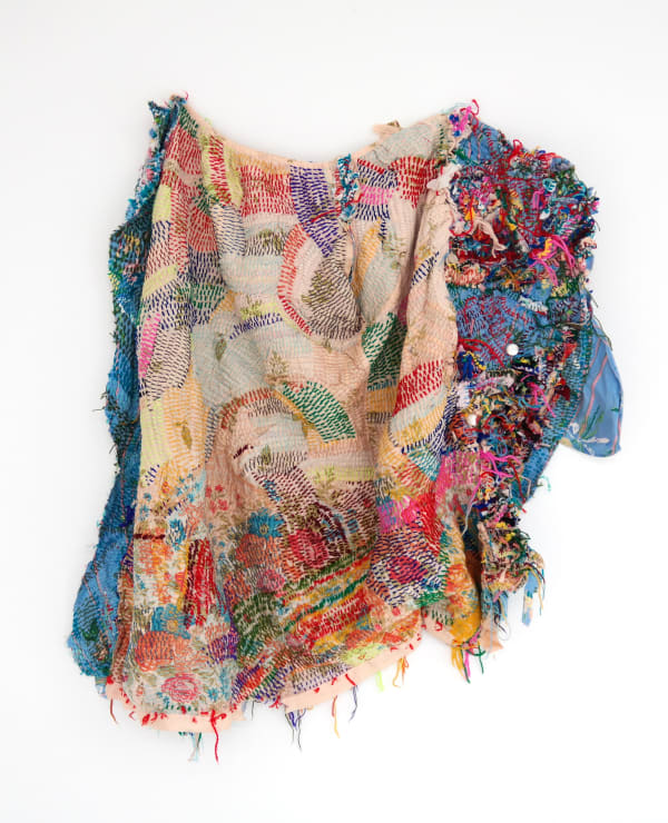 Georgina Maxim Untitled, 2024 Textile and mixed media 70 × 70 cm (27 1/2 × 27 1/2 in)